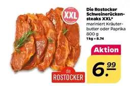 NETTO Die Rostocker Schweinerückensteaks XXL Angebot