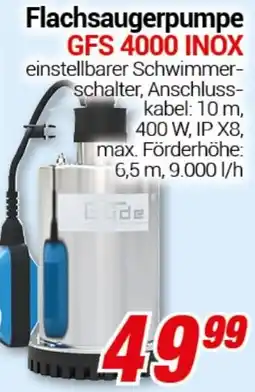 CENTERSHOP Güde Flachsaugerpumpe GFS 4000 INOX Angebot