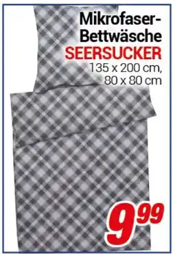 CENTERSHOP Mikrofaser Bettwäsche SEERSUCKER Angebot