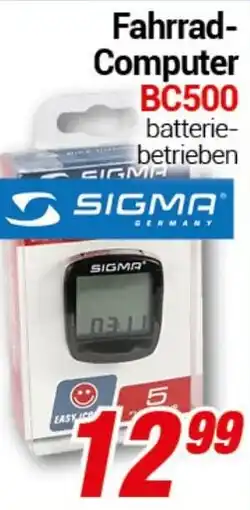 CENTERSHOP SIGMA Fahrrad Computer BC500 Angebot