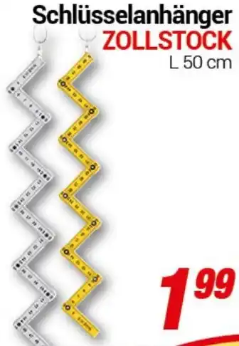 CENTERSHOP Schlüsselanhänger ZOLLSTOCK Angebot