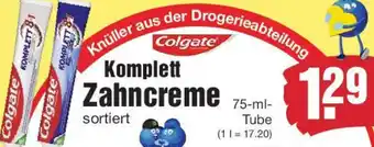 Edeka Colgate Komplett Zahncreme Angebot
