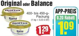Edeka Rama Original oder Balance Angebot