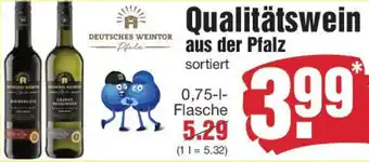 Edeka DEUTSCHES WEINTOR Qualitätswein aus der Pfalz Angebot