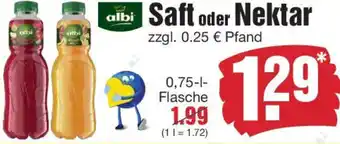 Edeka albi Saft oder Nektar Angebot