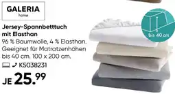 Galeria GALERIA home Jersey-Spannbetttuch mit Elasthan Angebot