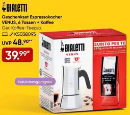 Galeria BIALETTI Geschenkset Espressokocher VENUS, 6 Tassen + Kaffee Angebot