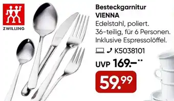 Galeria ZWILLING Besteckgarnitur VIENNA Angebot
