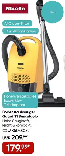 Galeria Miele Bodenstaubsauger Guard S1 Sunsetgelb Angebot