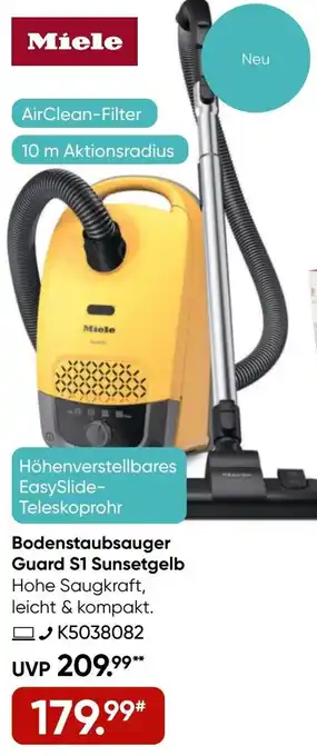 Galeria Miele Bodenstaubsauger Guard S1 Sunsetgelb Angebot