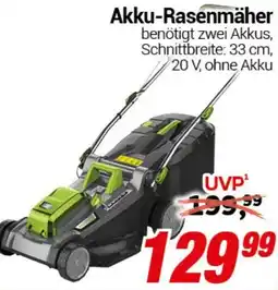 CENTERSHOP Akku-Rasenmäher Angebot