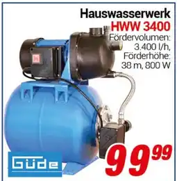 CENTERSHOP Güde Hauswasserwerk HWW 3400 Angebot