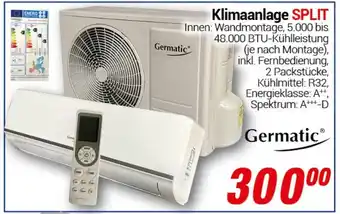 CENTERSHOP Germatic Klimaanlage SPLIT Angebot