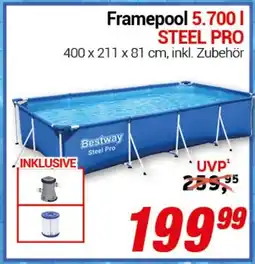 CENTERSHOP Bestway Framepool 5.700 I STEEL PRO Angebot