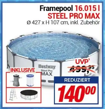 CENTERSHOP Bestway Framepool 16.015 l STEEL PRO MAX Angebot