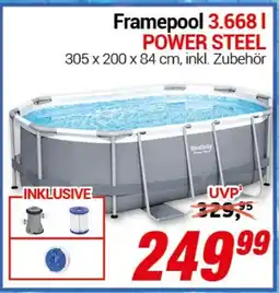 CENTERSHOP Bestway Framepool 3.668 l POWER STEEL Angebot