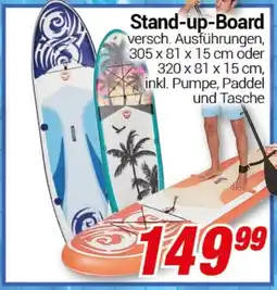 CENTERSHOP Stand-up-Board Angebot