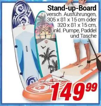 CENTERSHOP Stand-up-Board Angebot