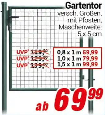 CENTERSHOP Gartentor Angebot