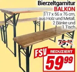 CENTERSHOP Bierzeltgarnitur BALKON Angebot