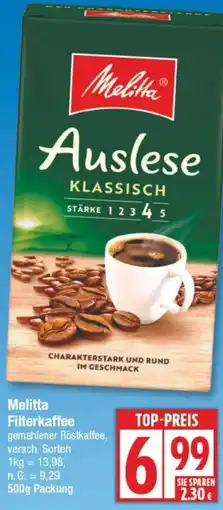 Edeka Melitta Filterkaffee Angebot