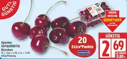 Edeka Spanien GUT&GÜNSTIG Kirschen Angebot