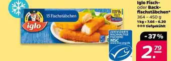 NETTO Iglo fisch- oder backfischstäbchen Angebot