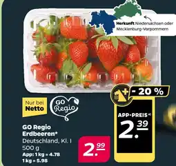 NETTO Go regio erdbeeren Angebot