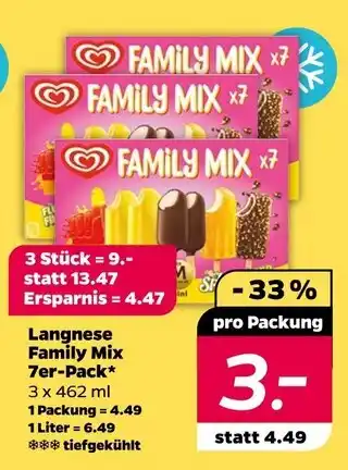 NETTO Langnese family mix 7er-pack Angebot