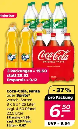 NETTO Coca-cola, fanta, sprite coca-cola, fanta oder sprite Angebot