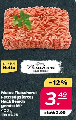 NETTO Meine fleischerei hackfleisch Angebot