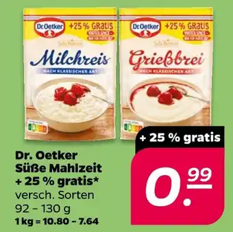 NETTO Dr. oetker süße mahlzeit + 25 % gratis Angebot