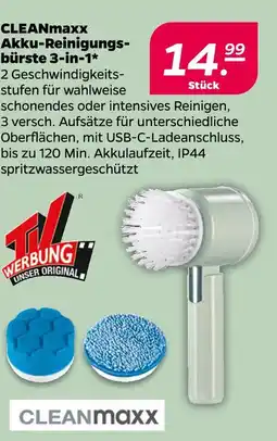 NETTO Cleanmaxx akku-reinigungsbürste 3-in-1 Angebot
