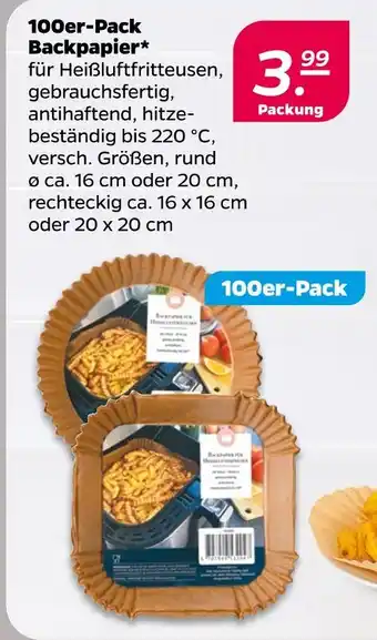 NETTO 100er-pack backpapier Angebot
