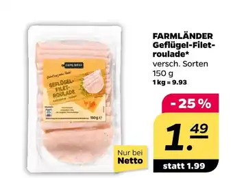 NETTO Farmländer geflügel-filet-roulade Angebot