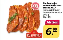 NETTO Die rostocker die rostocker schweinerückensteaks xxl Angebot