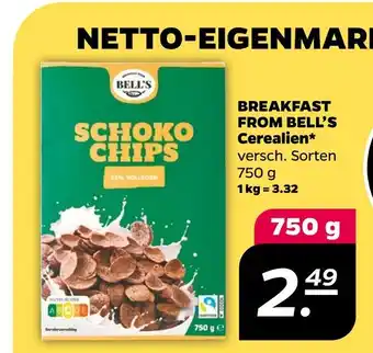 NETTO Bell's breakfast from bell’s cerealien Angebot