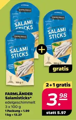 NETTO Farmländer salamisticks Angebot