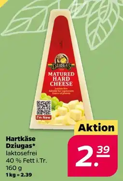 NETTO Dziugas hartkäse Angebot