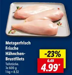 Lidl Metzgerfrisch frische hähnchen-brustfilets Angebot