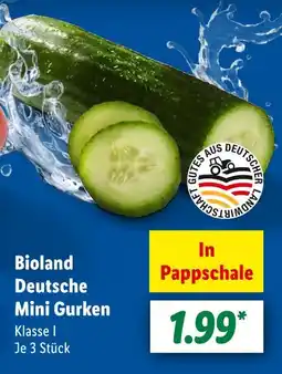 Lidl Bioland deutsche mini gurken Angebot