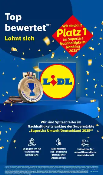 Lidl Lidl superlist umwelt deutschland 2025ee Angebot