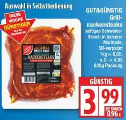 Edeka GUT&GÜNSTIG Grillnackensteaks Angebot