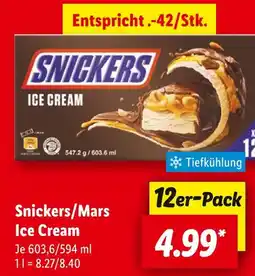 Lidl Snickers snickers/mars ice cream Angebot