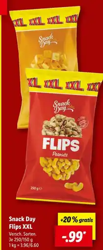 Lidl Snack day flips xxl Angebot