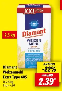 Lidl Diamant weizenmehl extra type 405 Angebot