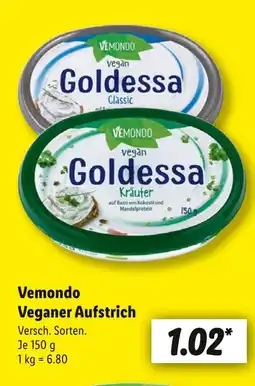 Lidl Vemondo goldessa Angebot
