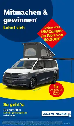 Lidl Vw california beach camper Angebot