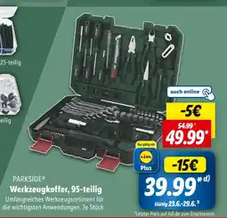 Lidl Parkside werkzeugkoffer, 95-teilig Angebot