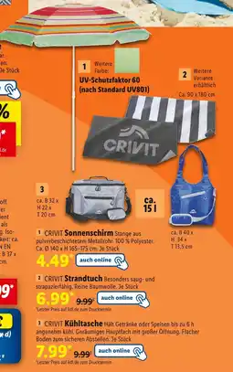 Lidl Crivit sonnenschirm Angebot